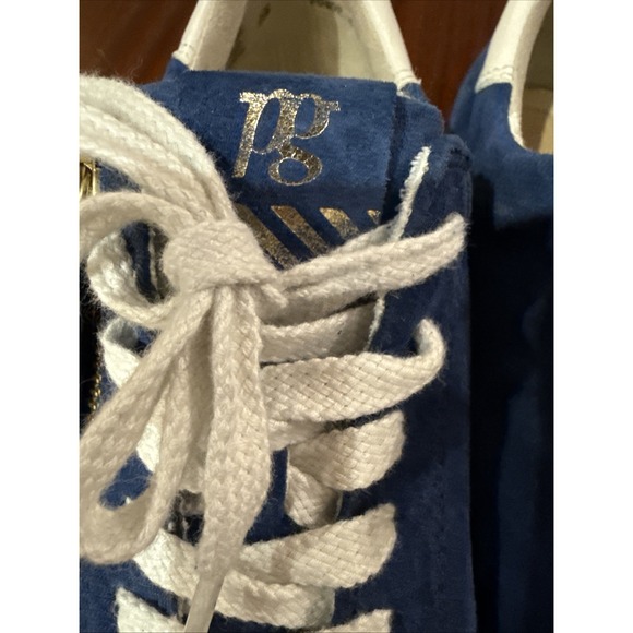 Paul Green Corrine Sneakers Oceans Suede Women's 8 1/2 Zip Lace Up Tennis Shoes - Picture 2 of 7